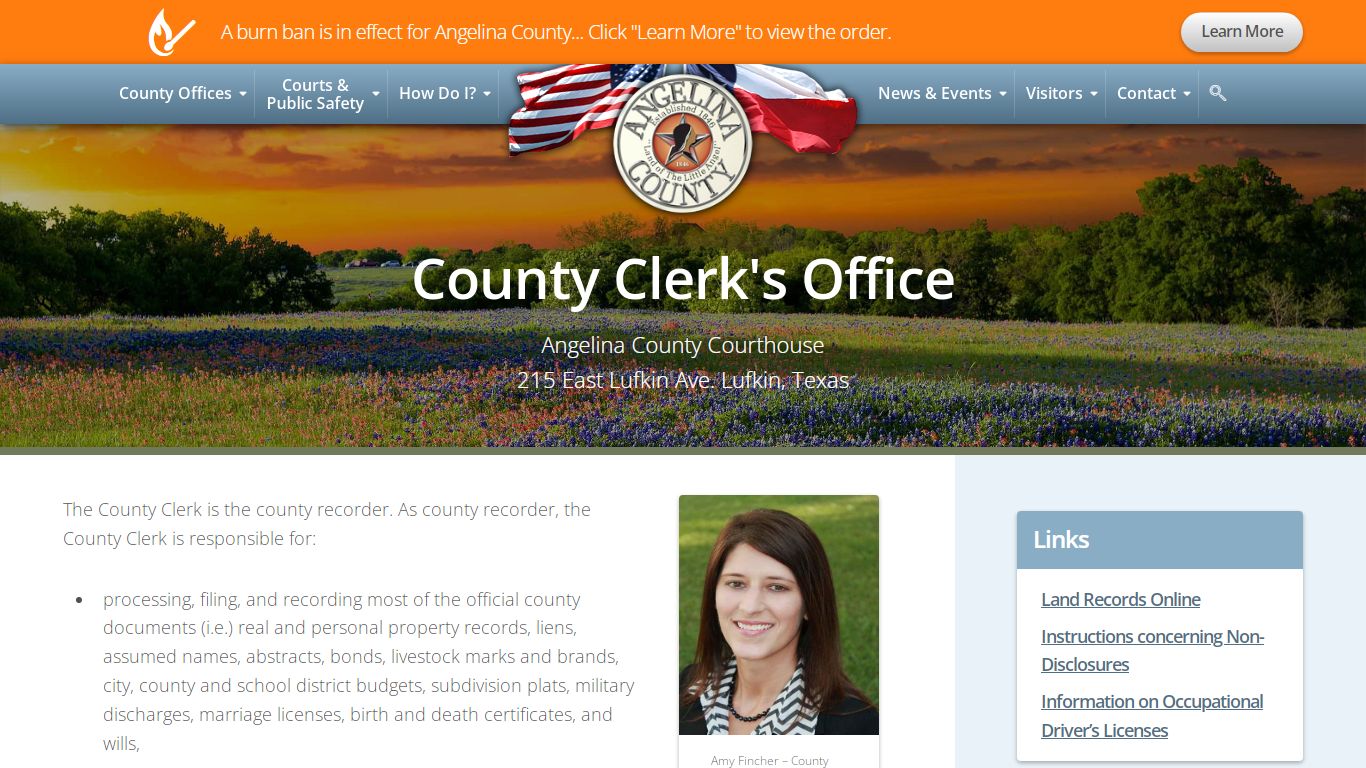 County Clerk - Angelina County