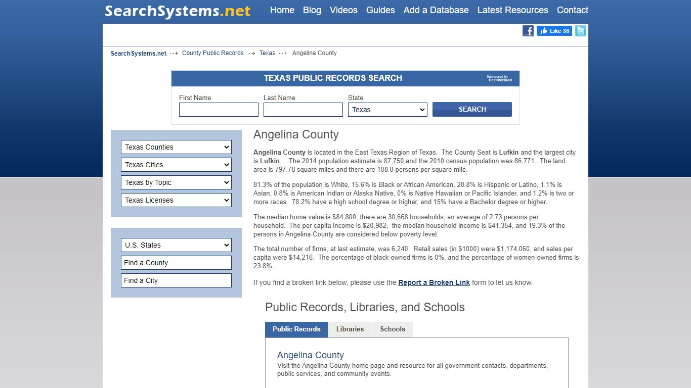 Angelina County Criminal and Public Records